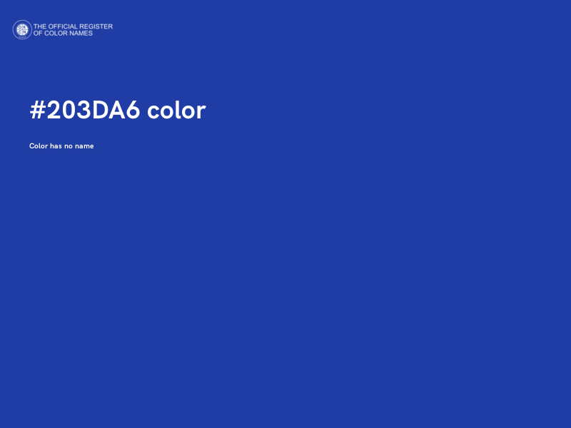 #203DA6 color image