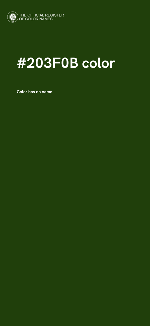 #203F0B color image