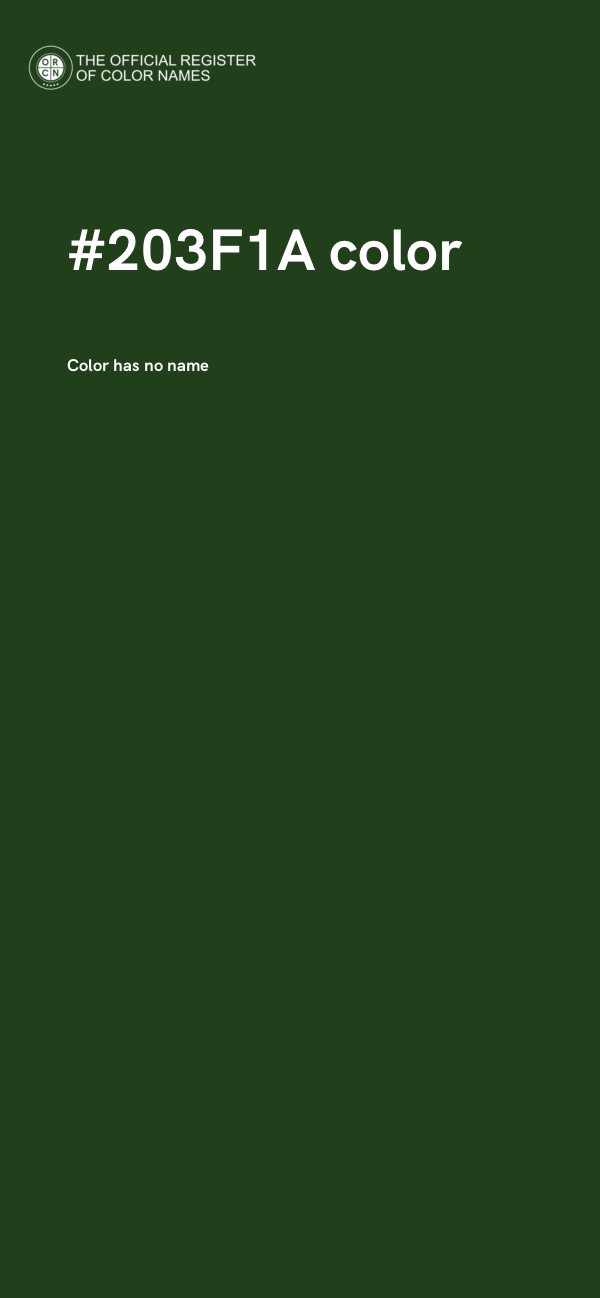 #203F1A color image
