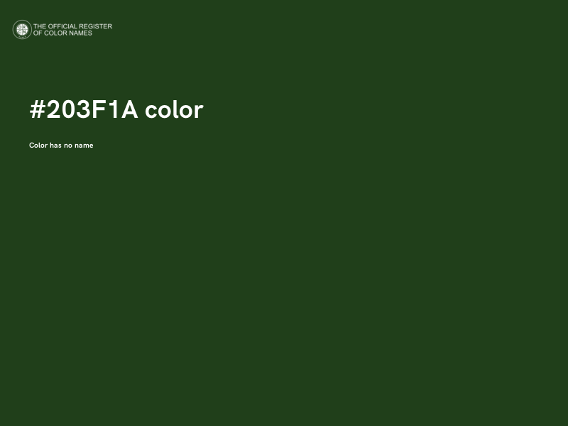 #203F1A color image