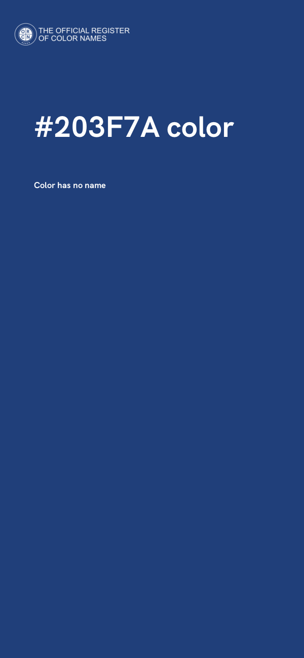 #203F7A color image