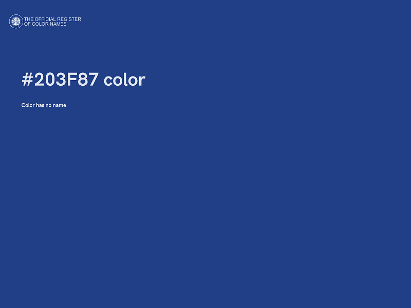 #203F87 color image
