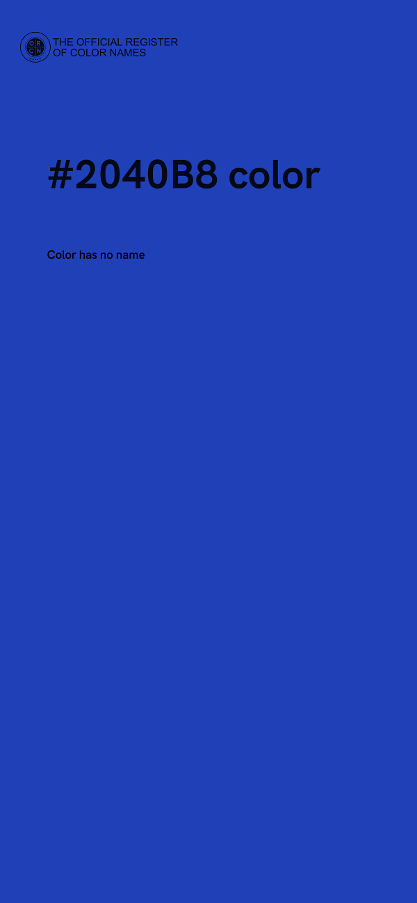 #2040B8 color image