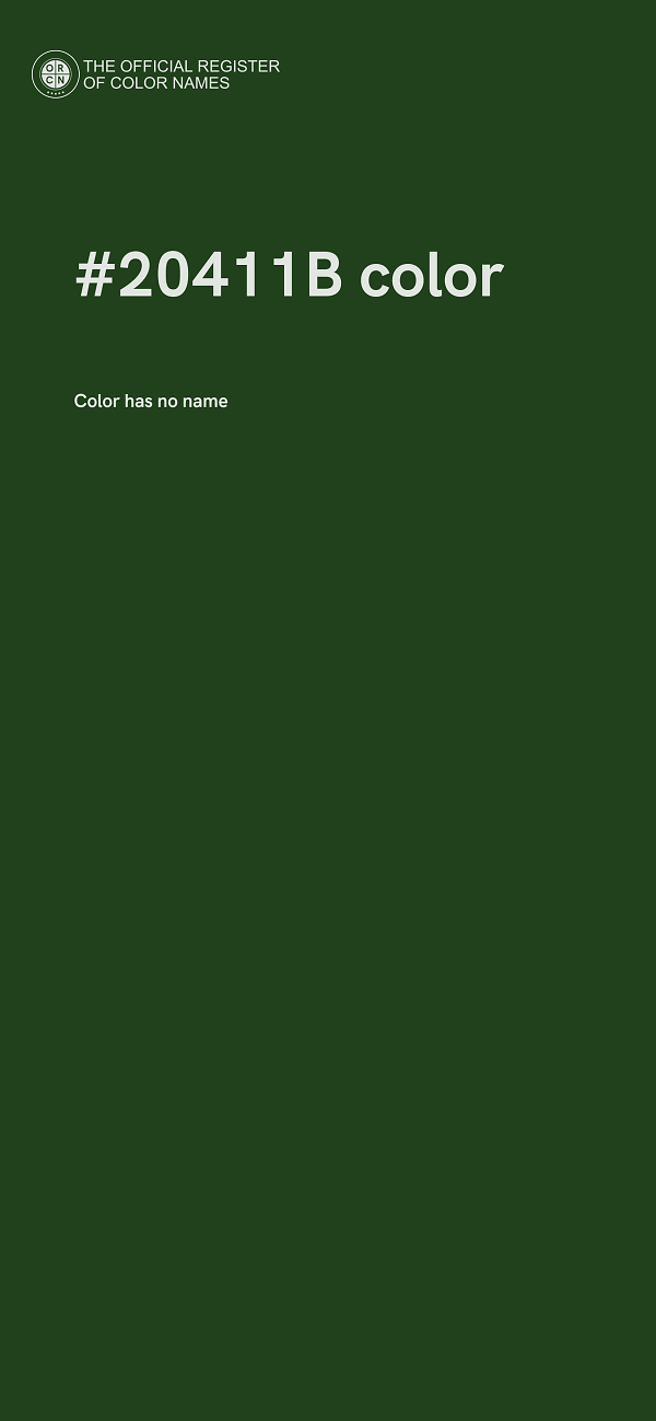 #20411B color image