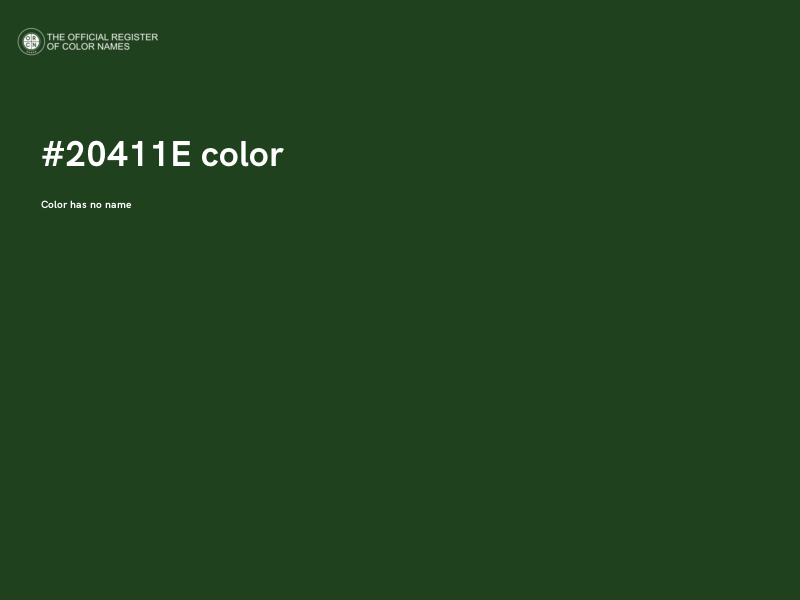 #20411E color image