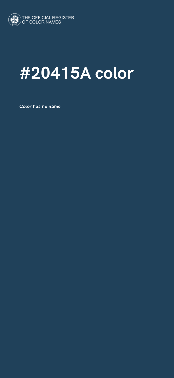 #20415A color image