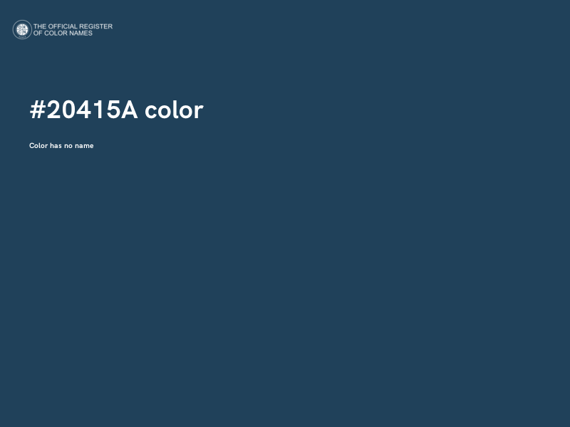 #20415A color image