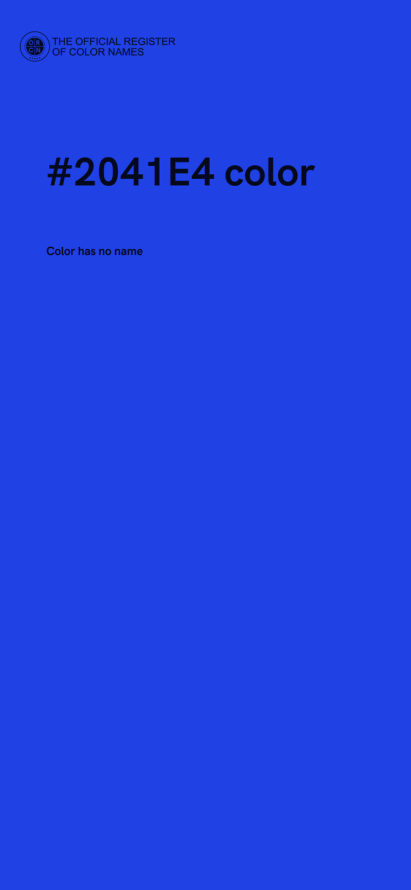 #2041E4 color image