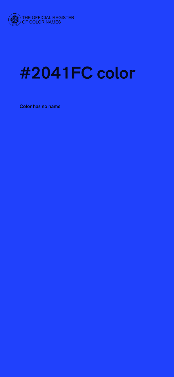 #2041FC color image