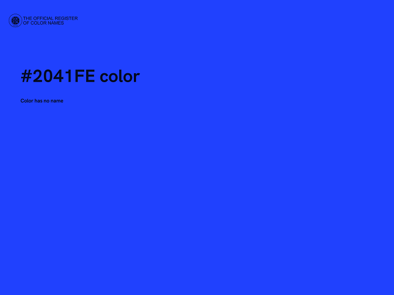 #2041FE color image