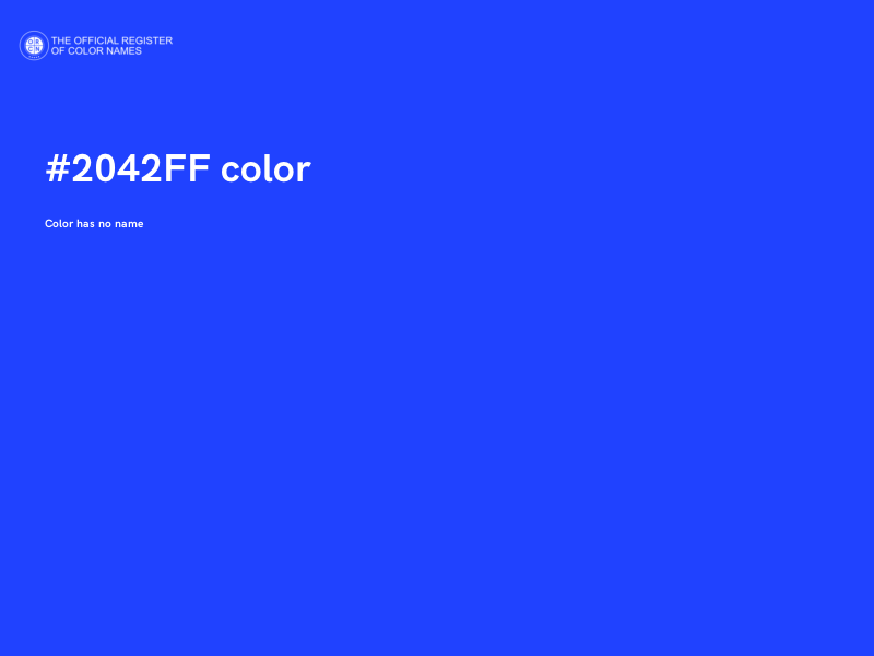 #2042FF color image