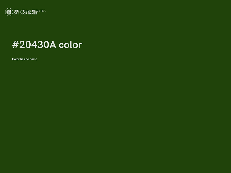 #20430A color image