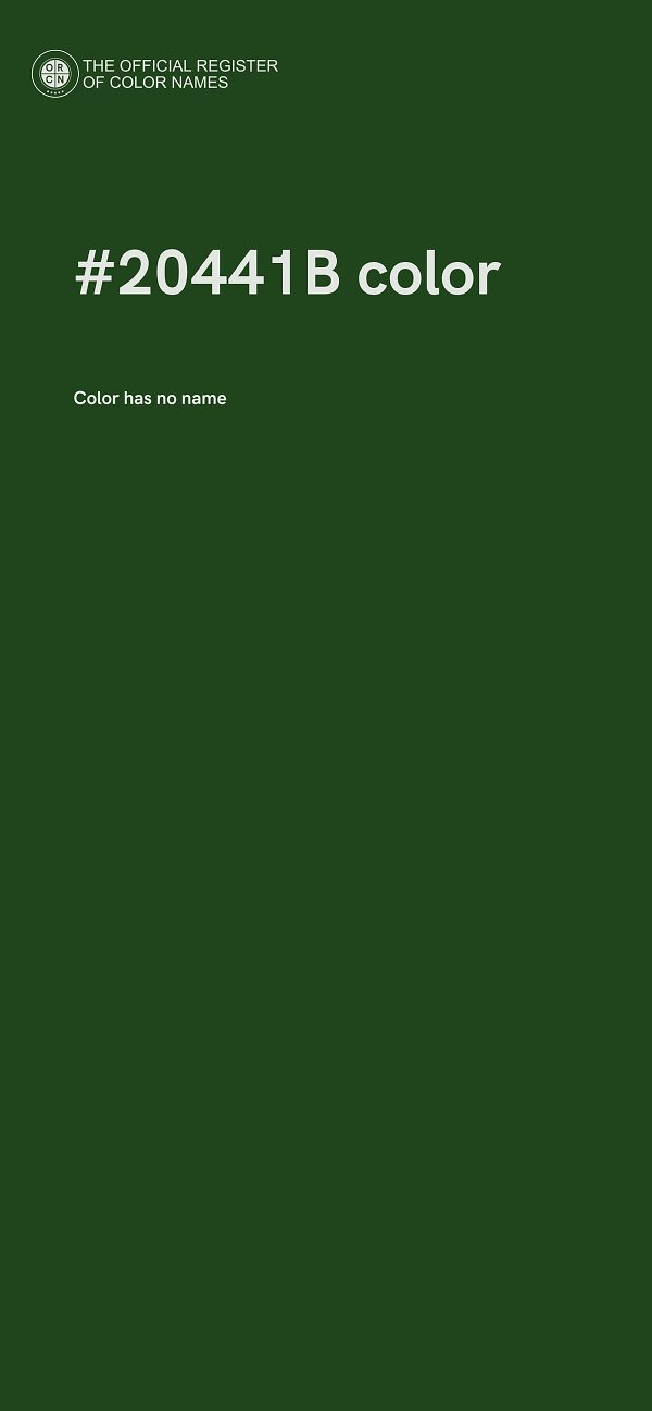 #20441B color image