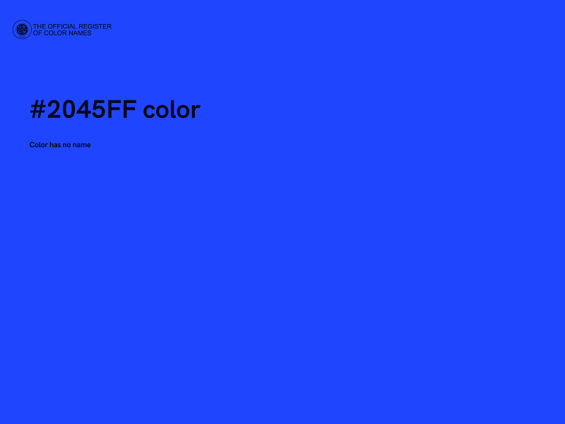 #2045FF color image