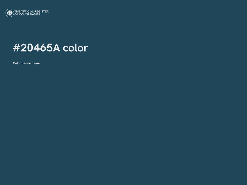 #20465A color image