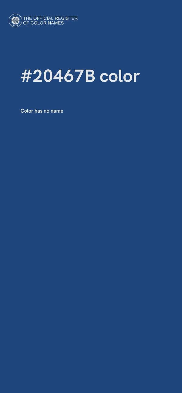 #20467B color image