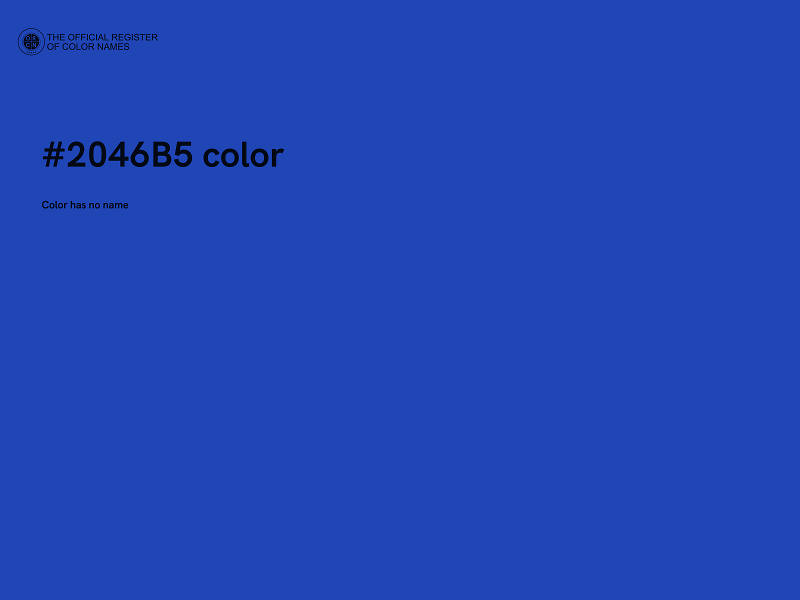 #2046B5 color image