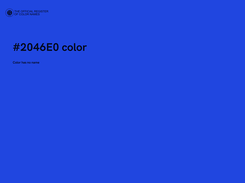 #2046E0 color image