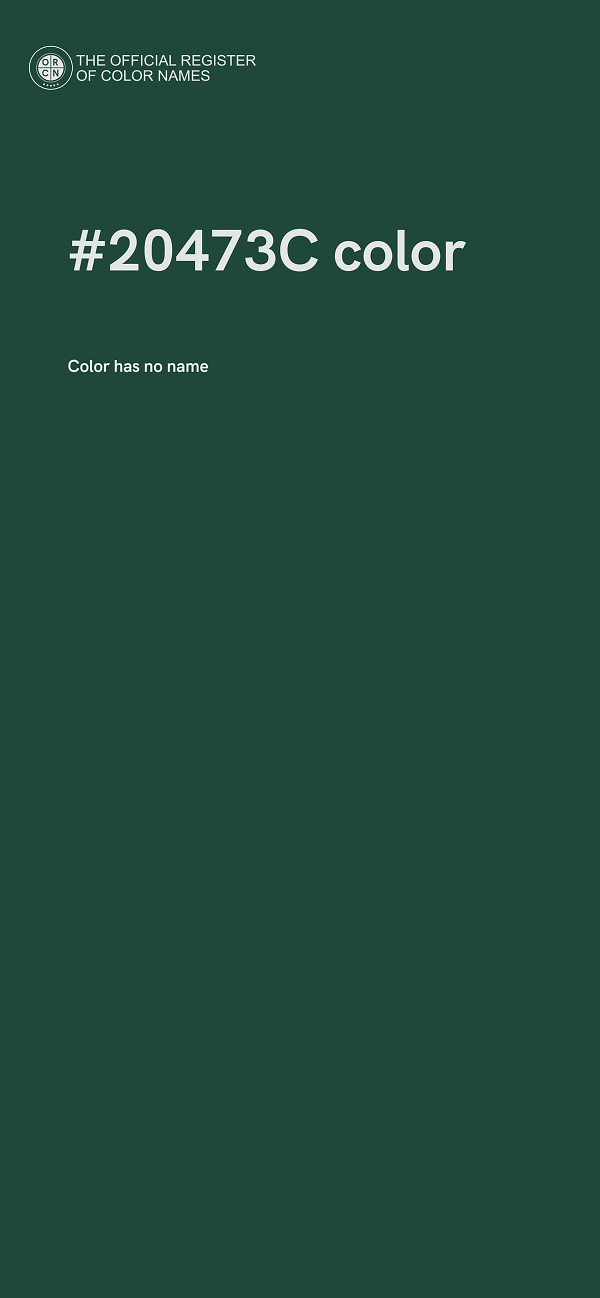 #20473C color image