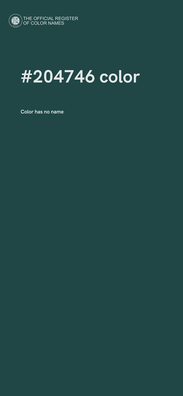 #204746 color image