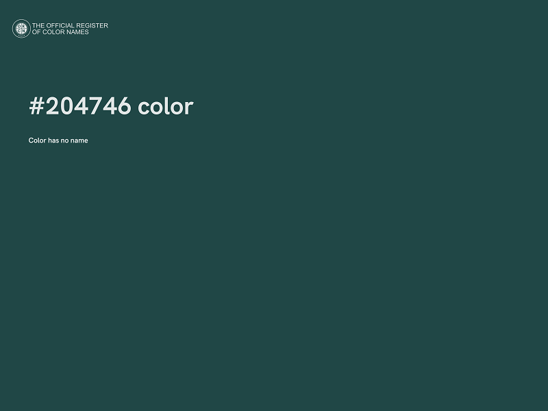 #204746 color image