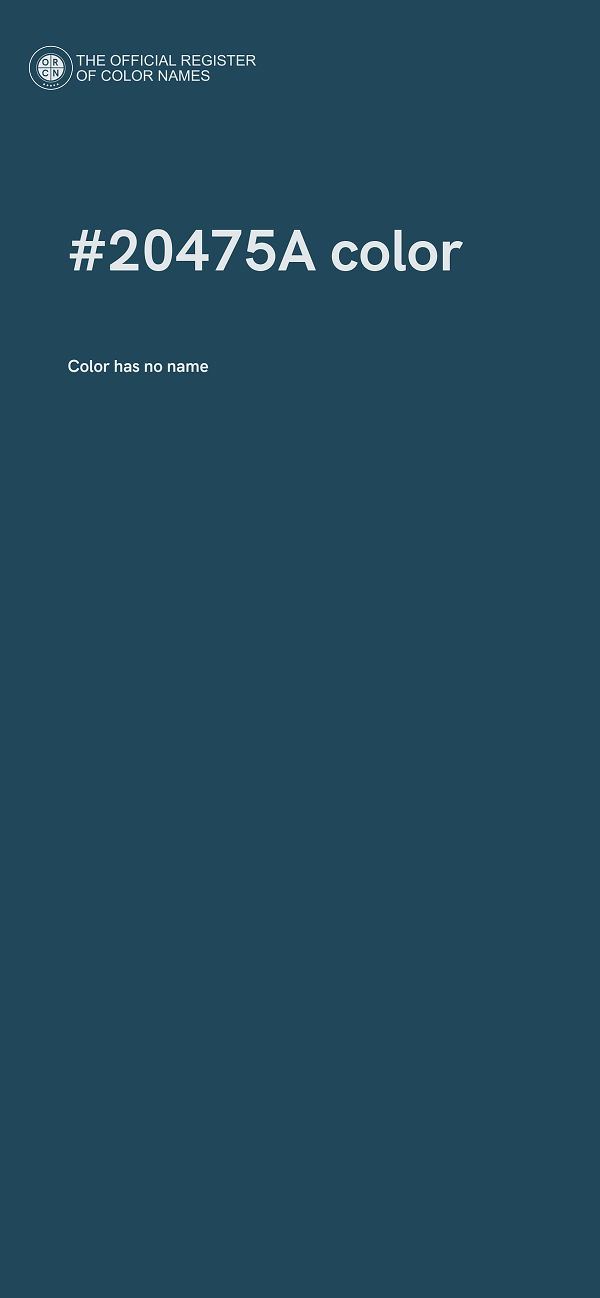 #20475A color image