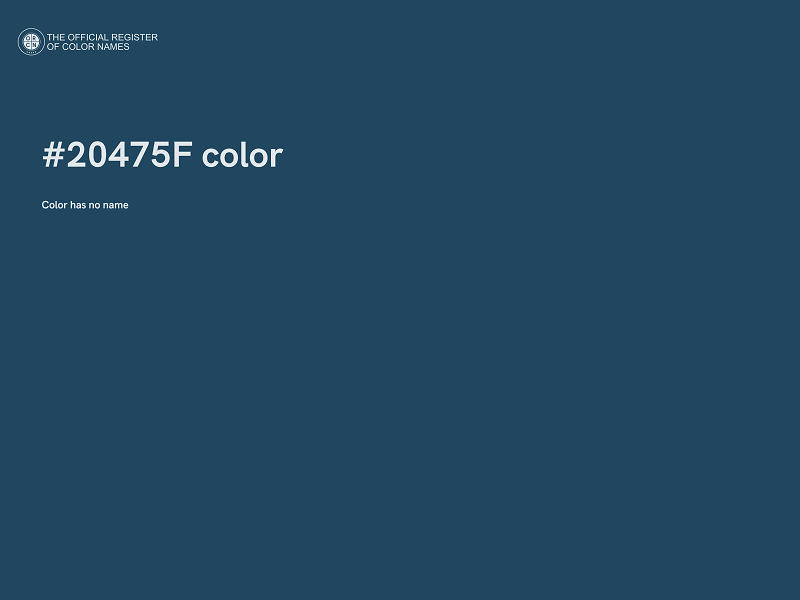 #20475F color image
