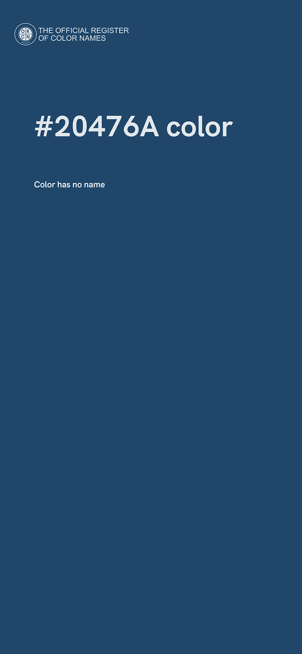 #20476A color image