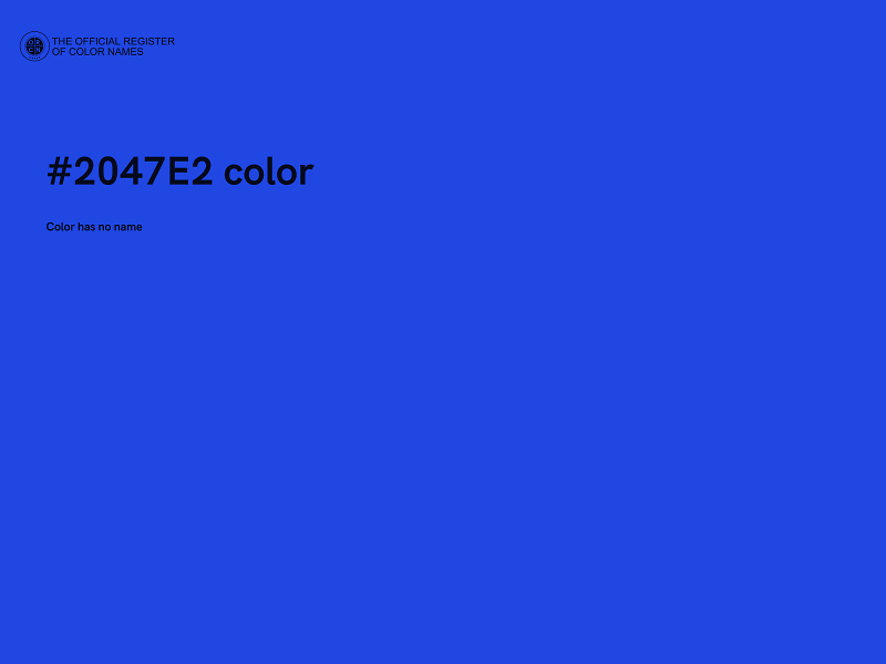 #2047E2 color image