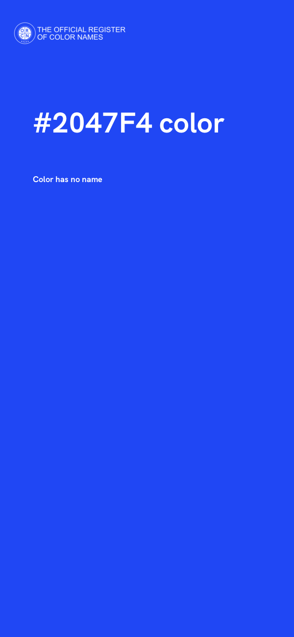 #2047F4 color image