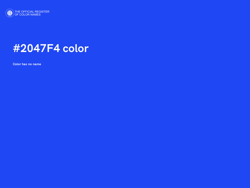 #2047F4 color image