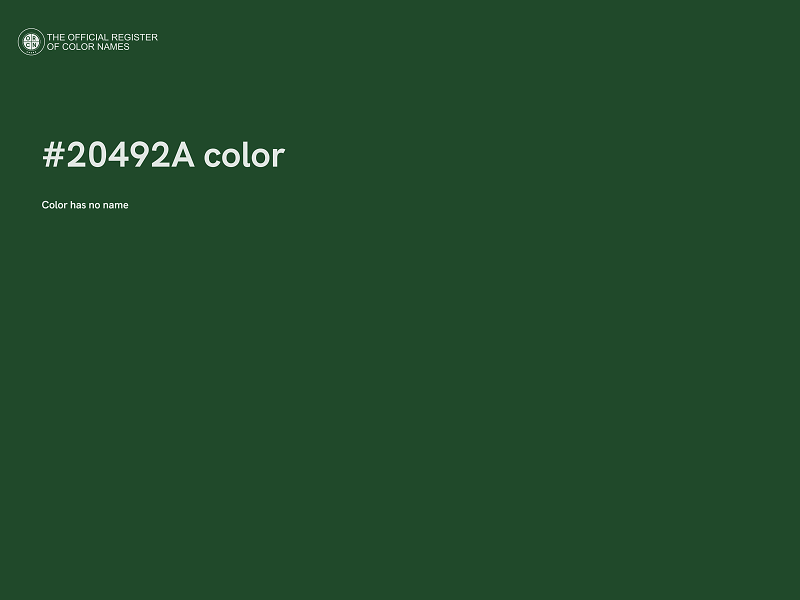 #20492A color image