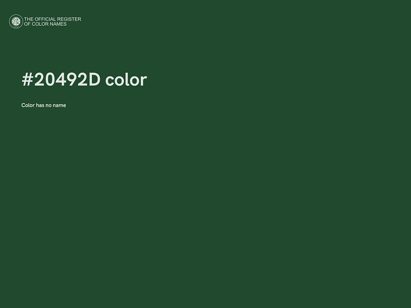 #20492D color image