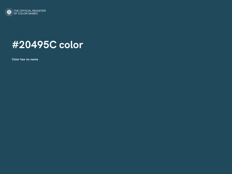 #20495C color image