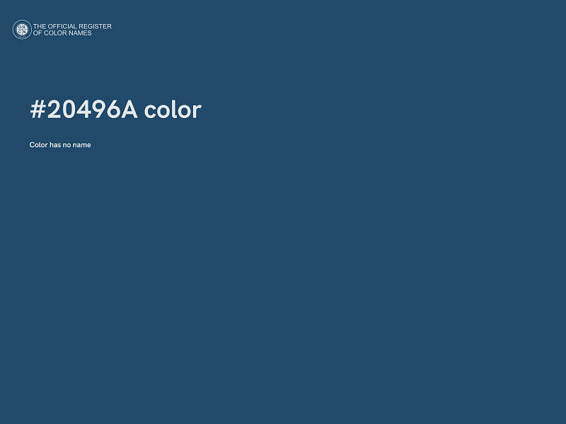 #20496A color image