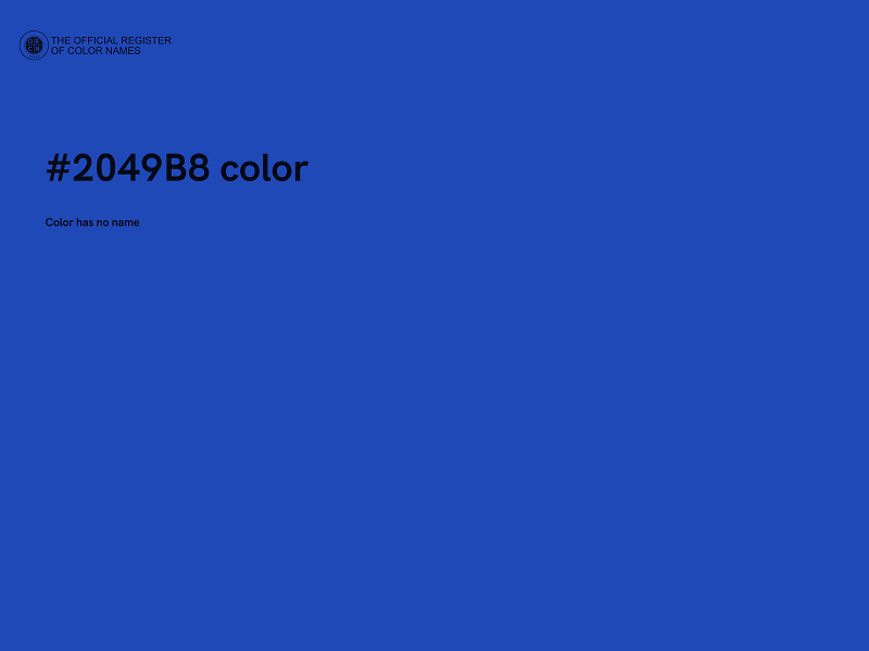 #2049B8 color image