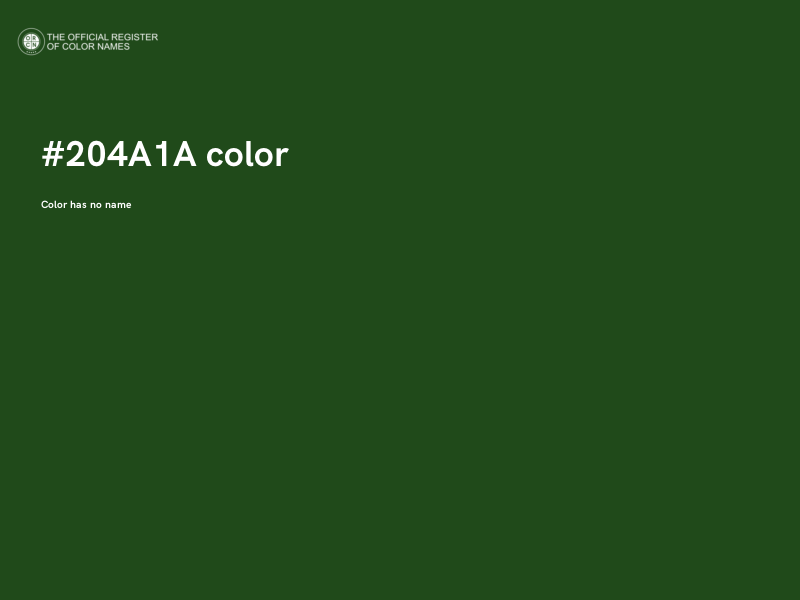 #204A1A color image
