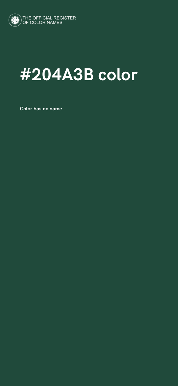 #204A3B color image