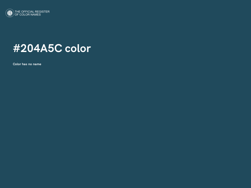 #204A5C color image