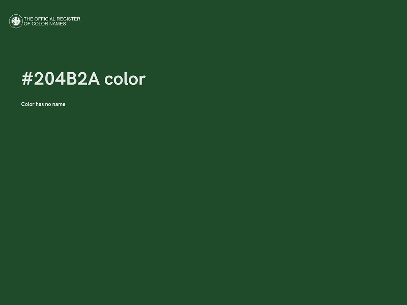 #204B2A color image