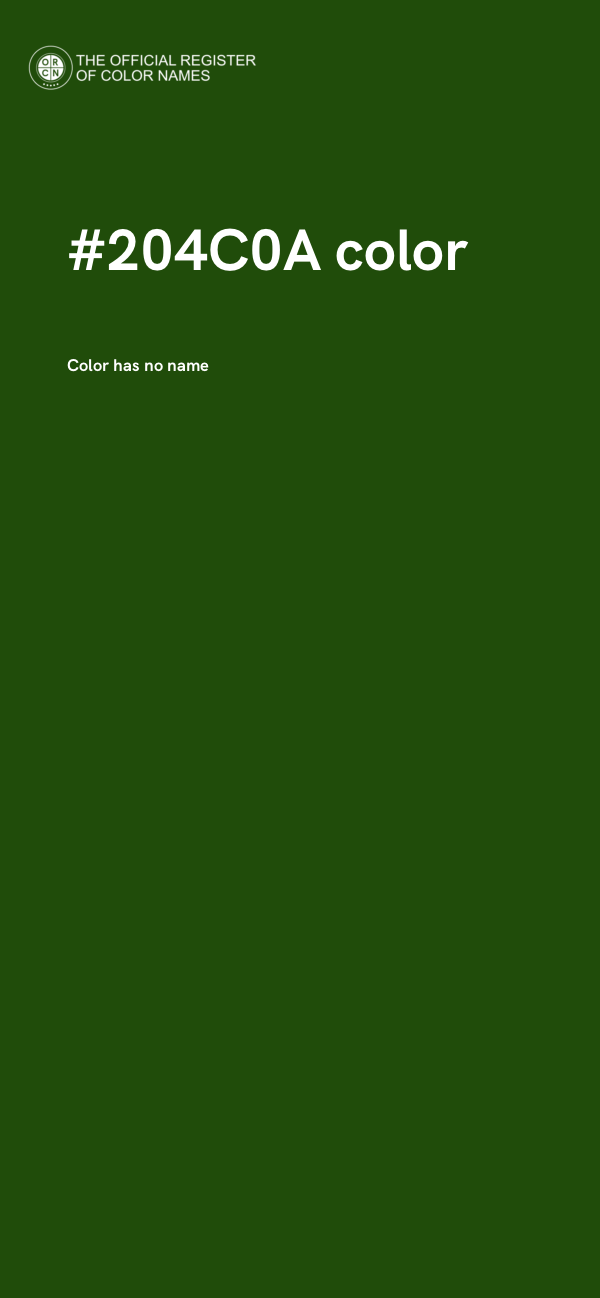 #204C0A color image