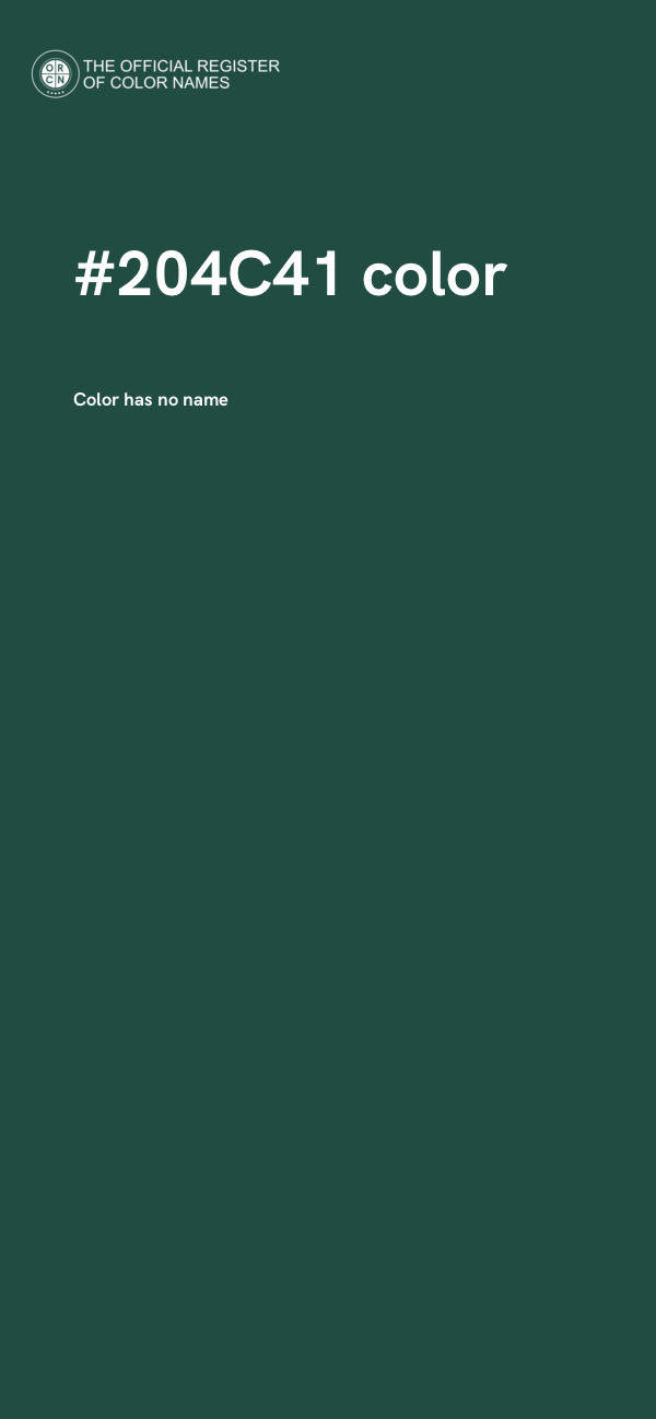 #204C41 color image