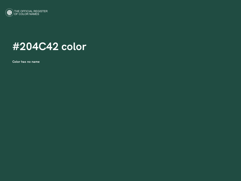 #204C42 color image