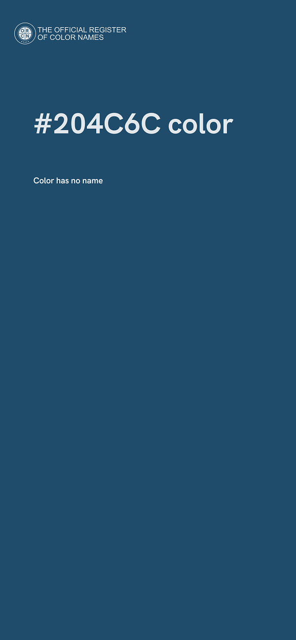 #204C6C color image