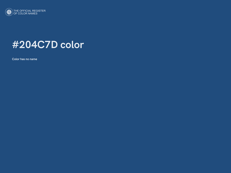 #204C7D color image