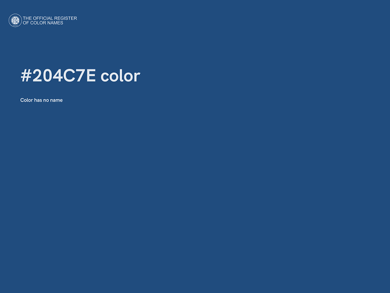 #204C7E color image