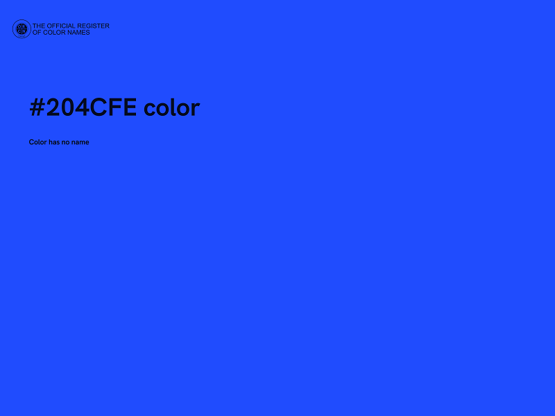 #204CFE color image