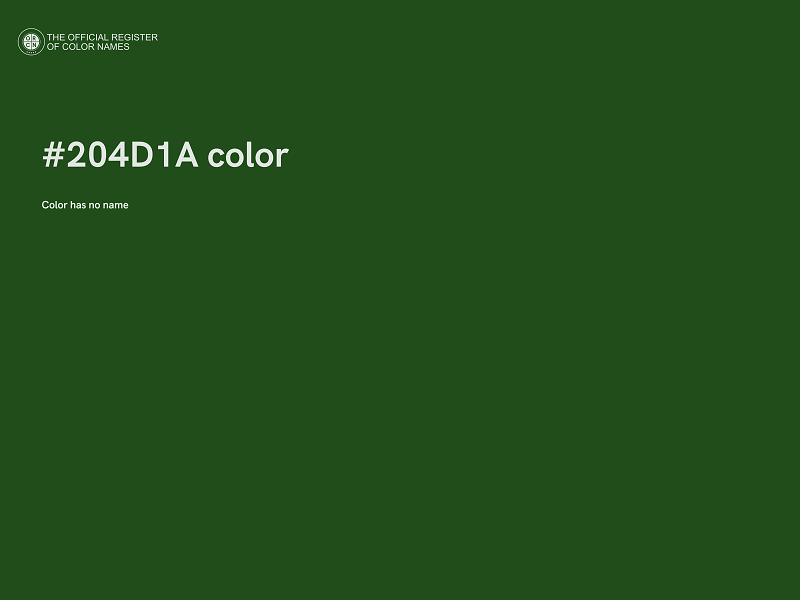 #204D1A color image