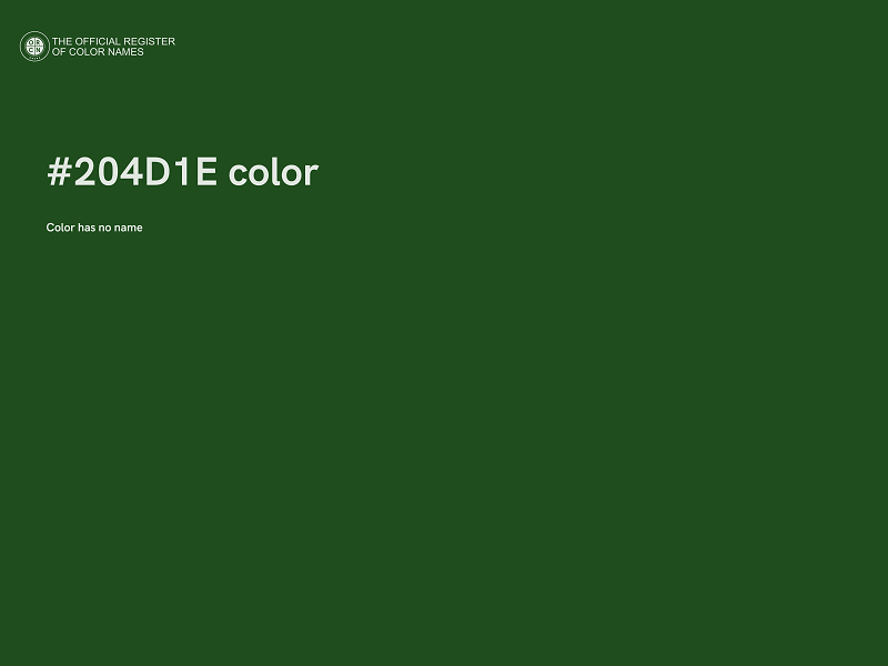 #204D1E color image