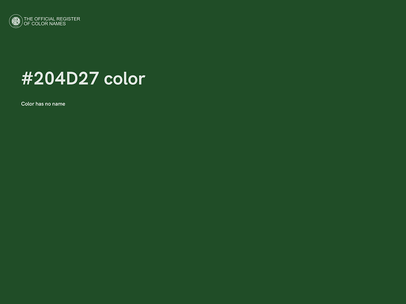 #204D27 color image